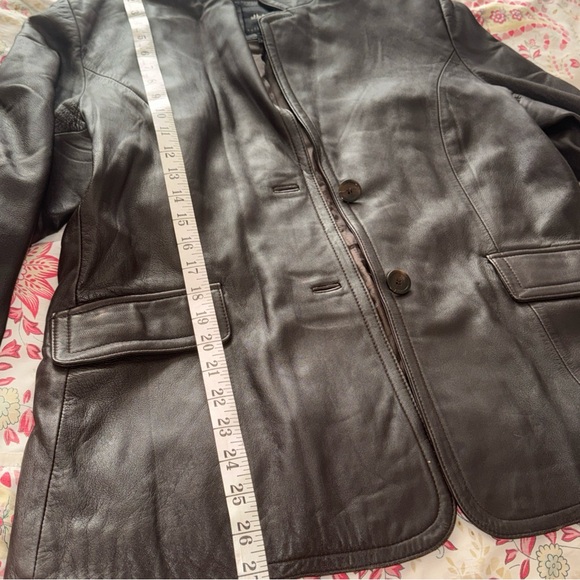 JLC Brown Leather Jacket vintage - Picture 10 of 12